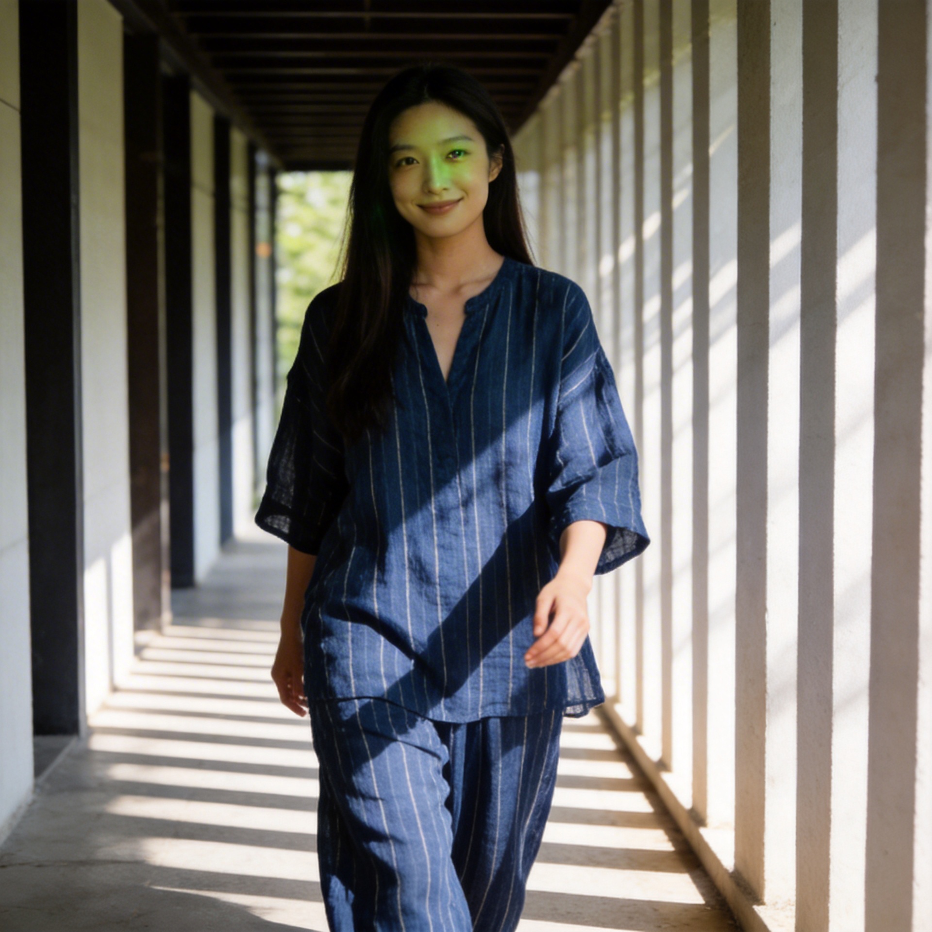 Indigo Stripe Set view 4